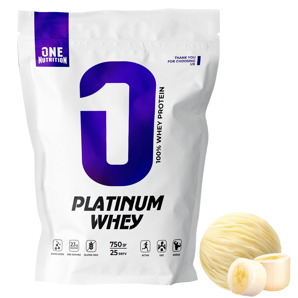 Протеин ONE NUTRITION Platinum Whey 750 g Банан